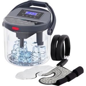 Cold Therapy Machine with Programmable Timer, Ice-Machine-for-Knee-After-Surgery, Knee Replacement Recovery Equipment, Cryotherapy Pain Relief w/Compression Pad for Shoulder, Ankle (Dark Grey) Cold Therapy Machine with Programmable Timer, Ice-Machine-for-Knee-After-Surgery, Knee Replacement Recovery Equipment, Cryotherapy Pain Relief w/Compression Pad for Shoulder, Ankle (Dark Grey)