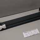 Alise Bathroom Shelf Wall Mounted, Matte Black Large Capacity Glass Shelf for Bathroom, 24 inch