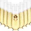 2 x Showgeous 48 Pack 9oz Stemless Champagne Flutes Plastic Champagne Glasses