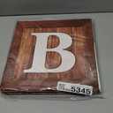 Wood Grain Printing Baby Shower Display Boxes Party Decorations, Neutral Gender Reveal Party Backdrop, Brown Teddy Bear Baby Stacking Blocks Backdrop with Letters for Boy Girl Birthday Party