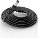 Tonton 6.6FT 2M DC Power Extension Cable 5.5 mm x 2.1 mm 5521 Male to Female 12V DC Adapter Cord Compatible with CCTV Security IP Camera, Surveillance DVR NVR Standalone, LED Strip, Monitors (Black)