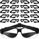 Weewooday 20 Pieces Adjustable Lightweight Basketball Dribbling Goggles, No Look Eye Goggles for Sport Dribble Training