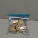 UNIQOOO 12 Pack Gold Birch Wood Stands /1.2mm Slot for Cardstock, Wedding Table Numbers Holders, Photo Holder, Photo Display Stand for Event Decor, Retail Shop, Cafe Restaurant Menu, Business Card, Name Tag