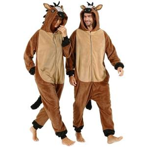 Adult Onesie, Halloween Onesie Adult Funny Cosplay Costume Pajamas Large