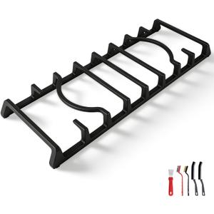 Center Burner Grate Cast Iron Grate Heavy Duty & Stable Support Compatible with Samsung Gas Range NX58H5600SS NX58H9500WS NX58R5601SS Replace#: DG94-00938A DG94-00469A DG94-00469B