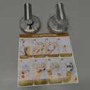 warlve Suction Cup Hooks No Drill Stainless Steel Shower Hooks Towel Hook Robe Hook Heavy Duty on Smooth and Non-Porous Surfaces in Bathrooms Kitchen Bedroom (2, Brushed Nickel)