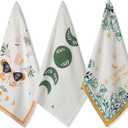 Folkulture Kitchen Towels – 100% Cotton Dish Towels, Set of 3-20x26, Large