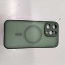 TOCOL Magnetic for iPhone 15 Pro Max Case, Upgraded Full Camera Protection, Compatible with Magsafe, Drop Protection, Translucent Matte Back Bumper Phone Cover 6.7-InchAlpine Green