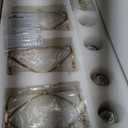 4-Light Kitchen Island Lighting, Modern Brushed Gold Dining Room Light Fixtures with Clear Glass, Farmhouse Industrial Linear Chandelier Pendant Light with Adjustable Chain, CH9176BG-4IS