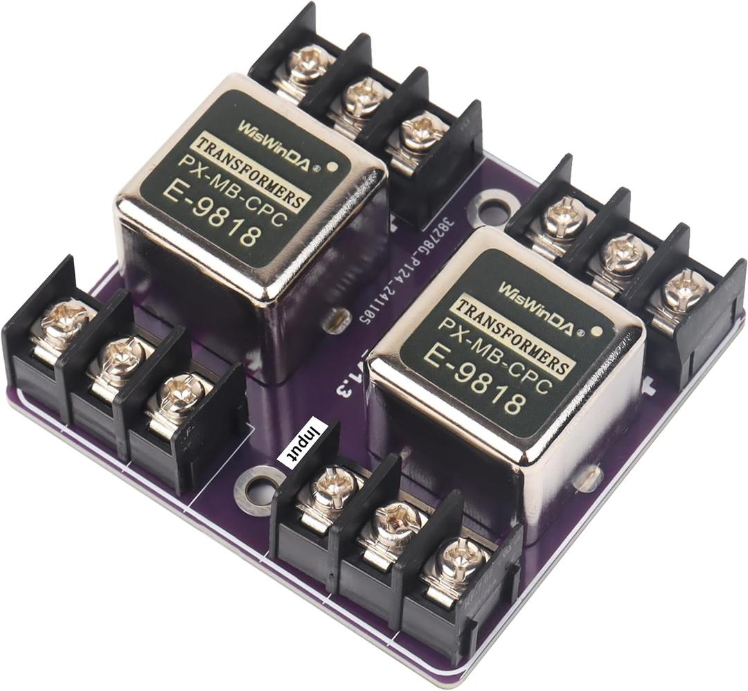 Multipurpose Audio Isolation Converters Screw Terminal Block Connectors Noise Filter Hum Eliminator with Convenient Phoenix Connectors for Audio Playing Devices Eliminate The Hum Noise