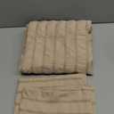 JELLYMONI Khaki Duvet Cover Full Size, 3pcs Washed Microfiber Bedding Set, Soft Breathable Seersucker Duvet Cover Set with Zipper Closure and Corner Ties for All Seasons (Full(80"90"))