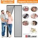 Magnetic Screen Door, Fit for Door Size:Around 36” x 82“,39" x 83" Self Seeling Door Screen,Keep Bugs Out Screen Door, Let Cool Breeze in, Pet and Kid Friendly, Works with Various Doors(36" x 82")