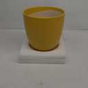 12 Inch Pots for Plants - Ceramic Planter for Indoor Plants Large Plant Pot with Drainage Hole and Saucer Round Outdoor Flower Pot for Garden Home Patio Office Yellow