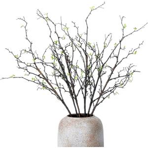 Giegxin 6 Pcs 39.4 Inch Artificial Willow Leaves Branches Faux Leaf Spray Branches Artificial Greenery Stems Fake Plants Stems for Home Office Vase Filler Wedding Party Decoration Centerpiece (Green)