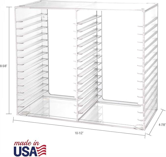 Clear Stackable CD Holder - Holds 12 Standard CD Jewel Cases