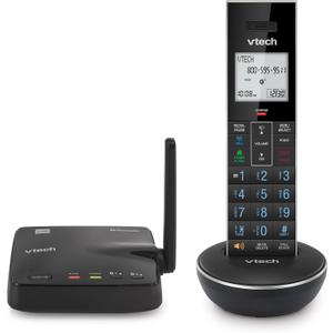 VTech LS6331 Expandable Cordless Phone with DECT 6.0 Desk/Wall Mountable Transmitter, Bluetooth Connect-to-Cell, Full Duplex Handset Speakerphone, Landline Phone with Smart Call Blocker
