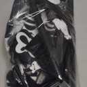 Halloween Grim Reaper Costumes Scary Adults Black Hooded Cloak Scythe Skull Mask Skeleton Gloves Candy Bags, Youth Medium: 8-10