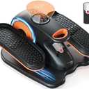Under Desk Elliptical Machine, Ellipse Exerciser as Seen on TV for Seniors with Remote Control & 12 Adjustable Speeds, Elliptical Machine for Home (Orange)
