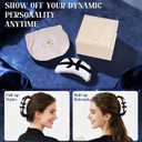 TOCESS Pisces Constellation Claw Clips: 3.93 Inch Large Biodegradable Cellulose Acetate Hair Clips For Thick Thin Hair Women, Unique Design & Strong Grip Luxury Jaw Clips For Gift