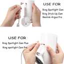 Ring Camera Solar Panel. Compatible with Ring Spotlight Cam Plus/ProStick Up Cam/Pro,&Other USB-C/DC3.5 Plug Camera Battery6V4W Fast Charger2PCS