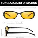 DreamCalf Retro Sunglasses for Women Men Vintage 90s Small Rectangular Sun Glasses 2026 Trendy Narrow Shades