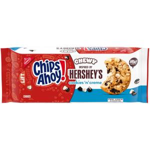 CHIPS AHOY! Chewy Hershey's Cookies 'n' Creme Bar-Inspired Cookies, 9.58 oz (EXP 07/29/26)