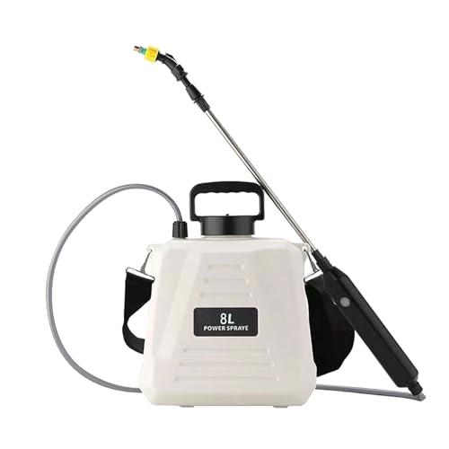 Battery Powered Sprayer 2 Gallon, 2025 Upgraded Electric Garden Sprayer with 3 Nozzles & 4 Spray Modes,Rechargeable Handle, Retractable Wand and Adjustable Shoulder Strap for Weed Killer, Lawn, Yard