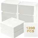 1200 Count Cocktail Napkins, 2-Ply White Beverage Napkins Disposable, 4.5 x 4.5 Inch Folded Paper Napkins Bulk for Wedding, Bar, Dinner, Dessert, Party and Everyday Use