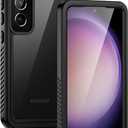 Lanhiem for Samsung Galaxy S23+ Plus Case, IP68 Waterproof Dustproof Case with Built-in Screen Protector, Rugged Full Body Shockproof Protective Cover for Galaxy S23 Plus 6.6 Inch, Black/Clear