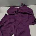 ABOCIW Workout Sets for Women Seamless Scunch Butt Lifting Impact Leggings Longline Strappy Top 2 Piece Gym Outfits, Size Small