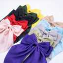 Hair Bows for Women Soft Satin Hair Bow for Hair Ponytail Holder Hair Ribbons Bows Hair Clips Coquette Hair Accessories Gifts (Coffee,1Pcs)