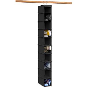 Simple Houseware 10 Shelves Closet Hanging Shoe Organizer, Black