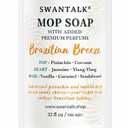 Mop Soap with Long Lasting Premium Perfume, 4X Concentrated Floor Cleaner, Multi Surface Solution for Hardwood, Tile, LVP, Laminate, Pet Friendly, 32 fl oz (Brazilian Breeze)