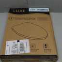 LUXE TS1008E Elongated Comfort Fit Toilet Seat with Slow Close, Quick Release Hinges, and Non-Slip Bumpers (White)