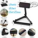 Black Magnetic Glass Board Desktop Easel, 16x12 Black Dry Erase Board for Desk, Tabletop Glass Whiteboard on Adjustable Stand, ZHIDIAN Portable Tempered Glass Board for Office Home