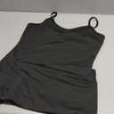 QINSEN Womens Crew Neck Tennis Dress Sleeveless Side Slit Golf Athletic Dress Build in Shorts with Pockets (Small, Black)