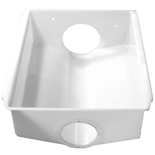PartsBroz WPW10670845 Ice Bucket Replacement - Compatible with Whirlpool Ice Bin Replacement, Kenmore, Amana, KitchenAid & Maytag Refrigerators - Durable Ice Maker Tray 