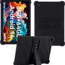 Case for Whitedeer C10-WT Tablet 10.1 inch, Silicone Stand Cover for ZANDIZ C10/Lville LVEC10/HiGrace C10/Freeski C10/FYMLCPFY C10A/Jeazans Jzpad-X11 Tablet (Black)