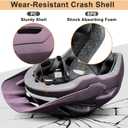 Bike Helmet, Helmets for Adults Men, Front and Back LED Lights Safe Certified MTB Road Bicycle Helmet with Adjustable Brim