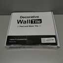 Art3d 10-Sheet Peel and Stick Backsplash Tile for Kitchen Bathroom Fireplace Laundry Room in White Slate with Gold Studded (13.4" x 11.8")