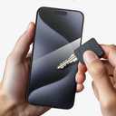 ZAGG Glass Elite iPhone 15 Pro Max Screen Protector - 5X Stronger with Reinforced Edges, Scratch & Smudge-Resistant Surface, InvisibleShield, Easy to Install