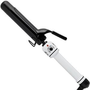 HOT TOOLS Pro Artist Nano Ceramic Curling Iron/Wand | for Smooth, Shiny Hair (1-1/4 in) & Pro Artist Nano Ceramic Curling Iron/Wand | for Smooth, Shiny Hair (1 in) Black/White
