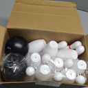 RoundFunny 4 Pack 6.3 Inch Kids Bowling Set Indoor and Outdoor Games for Kid Includes 40 Pcs Plastic Bowling Pins and 8 Pcs Balls Lawn Games for Toddler Yard School Activities Party