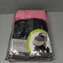 Tadpoles Quilted Stroller & Car Seat Cover - Black & Pink | 27" x 20" x 2" | Made of 100% Super Soft Microfiber Polyester | Warm, Gentle & Durable | Ideal for Use as a Stroller Cover & Car Seat Cover (Light Grey)