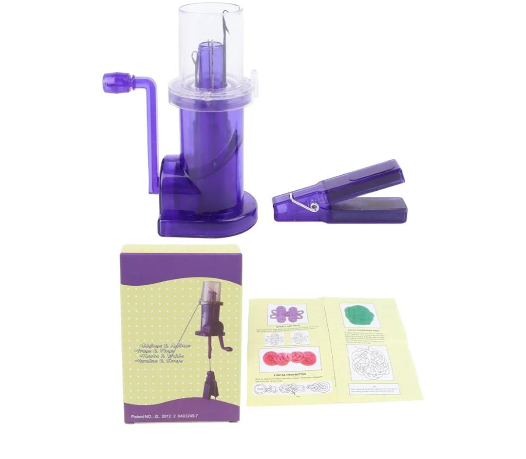 Embellish Knit Machine Easy Strong Plastic Light Portable Manual Spool Knitter for Craft Ornament