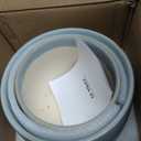 LE TAUCI Ceramic Plant Pots, 5.1 + 6.4 Inch Footed Pots for Plants, Modern Flower Pots for Home and Office, Indoor Planters with Drainage, Reactive Glaze Gray