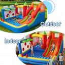 Ultimate Toddler Bounce House with 2 Trampoline Zones & Slide – Indoor/Outdoor Inflatable Play Center for Kids Ages 2-6, Includes Basketball Hoops, Climbing Wall & Easy Setup, 122 x 91.7 x 66.9 inches