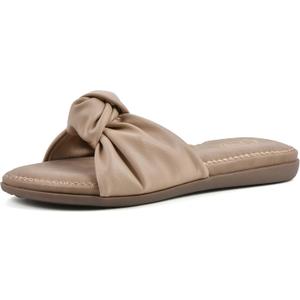 CLIFFS BY WHITE MOUNTAIN Women's Fanciful Sandal (6, Natural/Smooth)