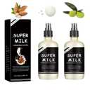 2 Pcs Super Milk Conditioning Hair Primer, Super Milk Conditioner Hair Detangler Spray, Softening, Moisturizing, Nourishing, Smooth Hair Care, Suitable for All Hair Types 