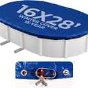 Blue Wave Arctic Armor 16x28-ft Oval Above Ground Pool Winter Cover, Blue